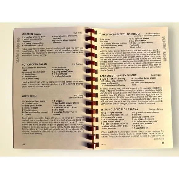 Vintage 1991 Dreamhill Estates Cookbook Morris Press San Antonio Texas - Picture 7 of 8